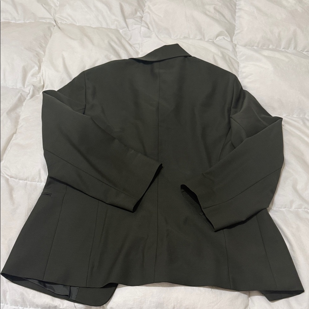 Lafayette 148 New York Dark Green office Blazer lined like New 14 large XL - Picture 9 of 9
